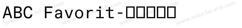 ABC Favorit字体转换